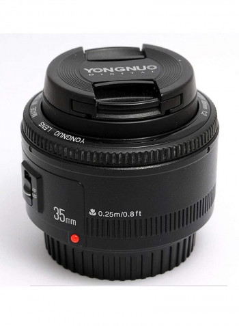Wide-Angle Prime Auto Focus Lens Black/Silver/Red