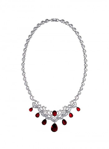 Cubic Zirconia Studded Necklace
