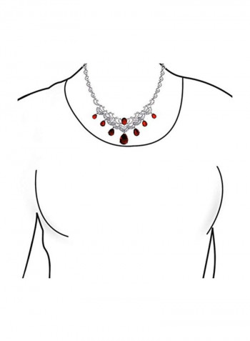 Cubic Zirconia Studded Necklace