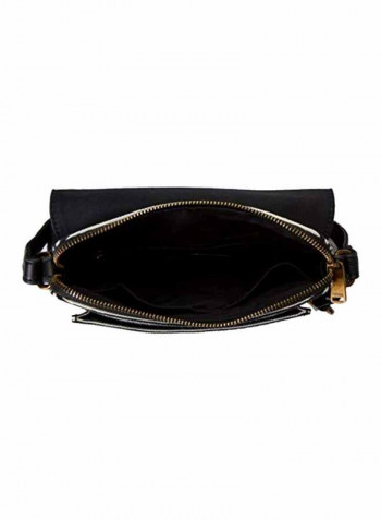 Kinley Striped Crossbody Bag Black Stripe
