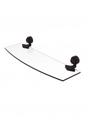 Venus Collection Glass Shelf Clear/Black 18inch