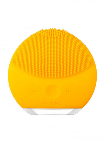 Luna Mini 2 Facial Cleansing Brush Sunflower Yellow 4.1cm