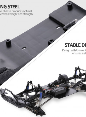 313mm SCX10 II Chassis Frame For 1/10 AXIAL 90046 90047 RC Crawler 42.7 X 13.8 X 22.4cm
