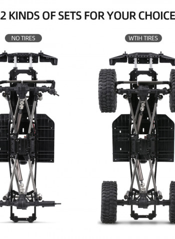 313mm SCX10 II Chassis Frame For 1/10 AXIAL 90046 90047 RC Crawler 42.7 X 13.8 X 22.4cm