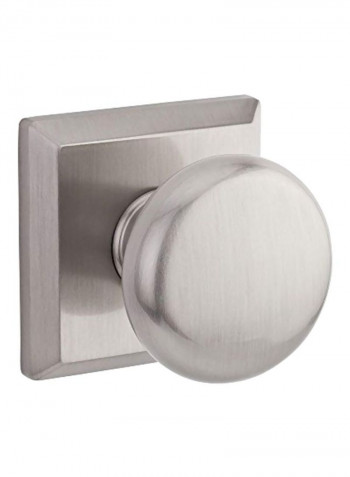 Reserve Privacy Square Satin Nickel Finish Door Knob Silver