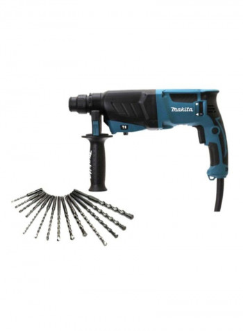 Rotary Hammer With Drill Bit Blue/Silver/Black