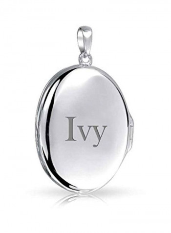 925 Sterling Silver Pictures Photo Pendant Necklace