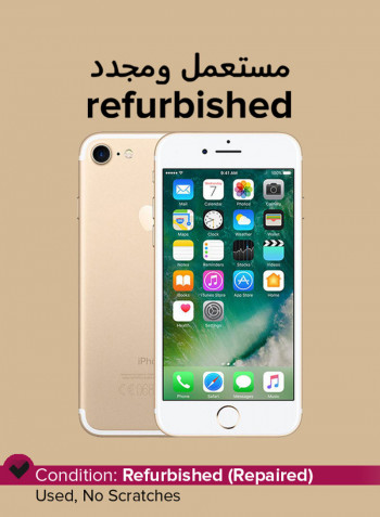 Refurbished - iPhone 7 With FaceTime Gold 128GB 4G LTE