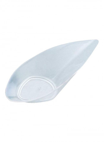 100-Piece Comma Shaped Dessert Plate Clear 4.13x1.96x1.18inch