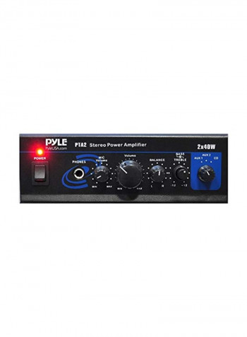 Home Audio Power Amplifier System PTA2 Black/Blue