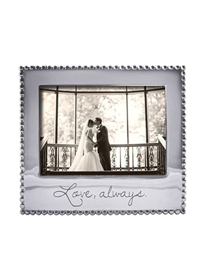 Love Always Engraved Frame Silver 8.8x7.8x1inch