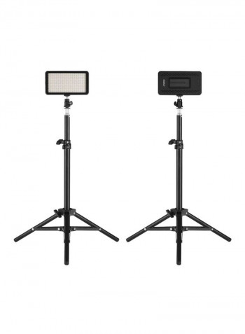 7-Piece LED Video Light Kit Black