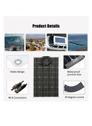 Waterproof Solar Power Battery Charger Multicolour 2280g