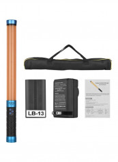 Handheld LED Video And Photography Light Brown/Blue/Black