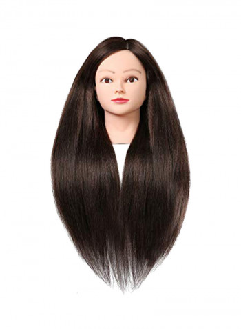 Manikin Doll Head With Table Clamp Stand And Tools Pack Multicolour