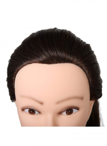 Manikin Doll Head With Table Clamp Stand And Tools Pack Multicolour