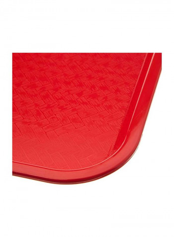 24-Piece Fast Food Tray Set Red 12x16inch