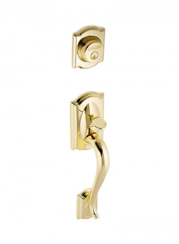 Camelot Dummy Exterior Door Lock Gold