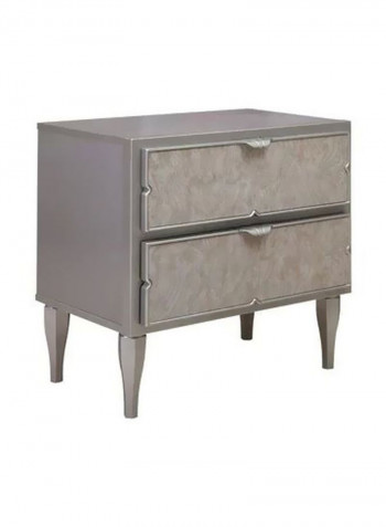 Britelook Night Stand Silver 73x41x45centimeter