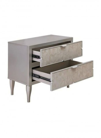 Britelook Night Stand Silver 73x41x45centimeter