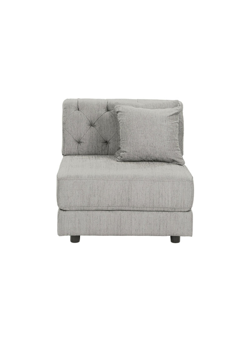 Emotion Armless Chair With Cushions Grey