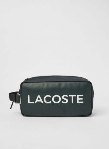 Leather Toiletry Bag Green