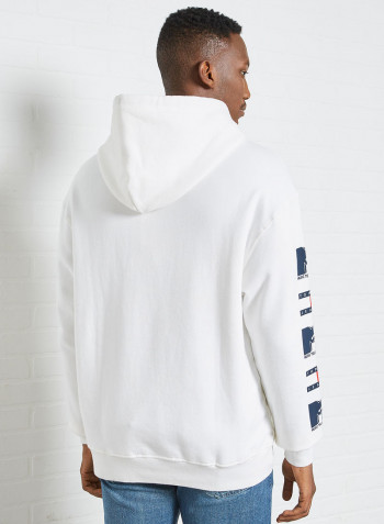 MTV Long Sleeve Hoodie White