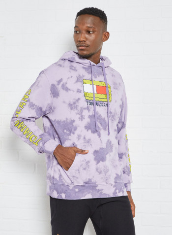 SpongeBob SquarePants Tie-Dye Hoodie Purple