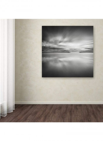 Double VIsion Artwork Canvas Wall Art Black/White 35 x 35inch