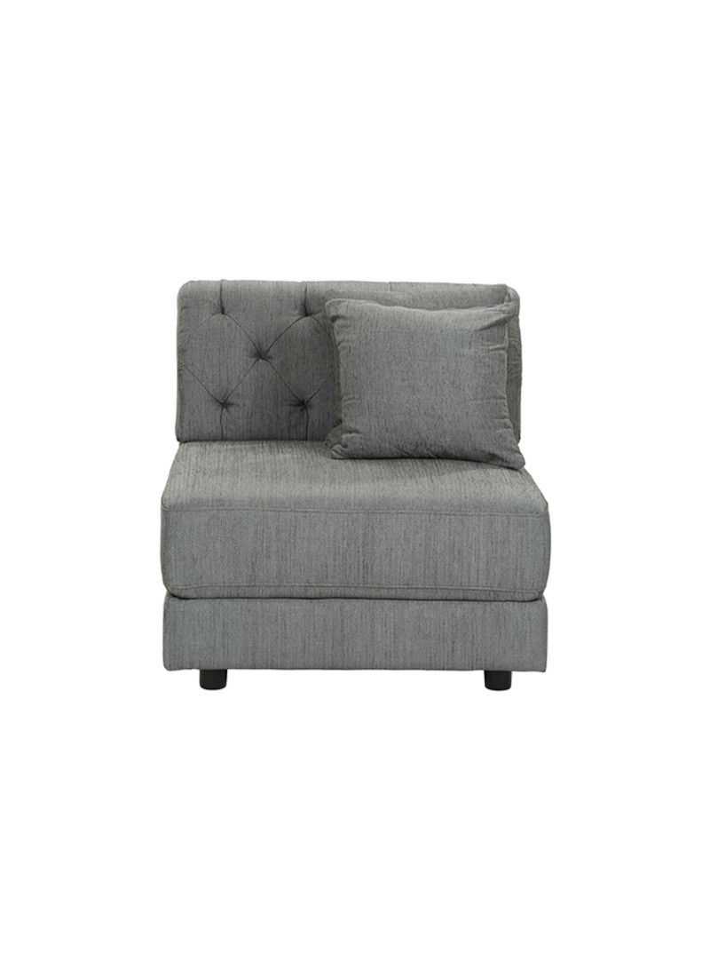 Emotion Armless Chair With Cushion Grey