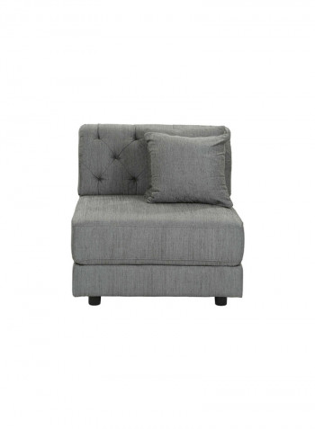 Emotion Armless Chair With Cushion Grey