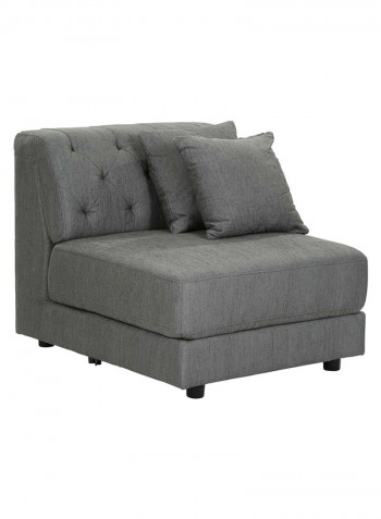 Emotion Armless Chair With Cushion Grey