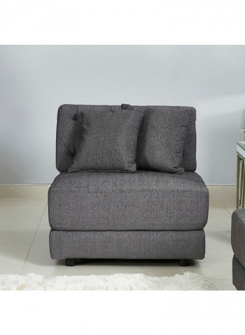 Emotion Armless Chair With Cushion Grey