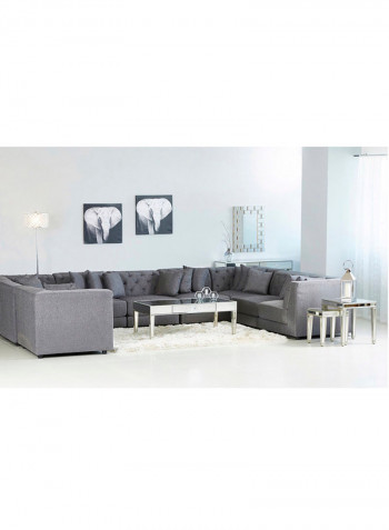 Emotion Armless Chair With Cushion Grey