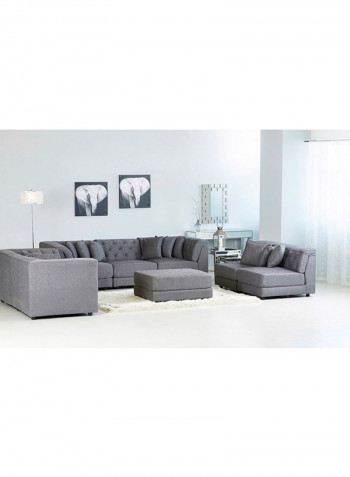 Emotion Armless Chair With Cushion Grey