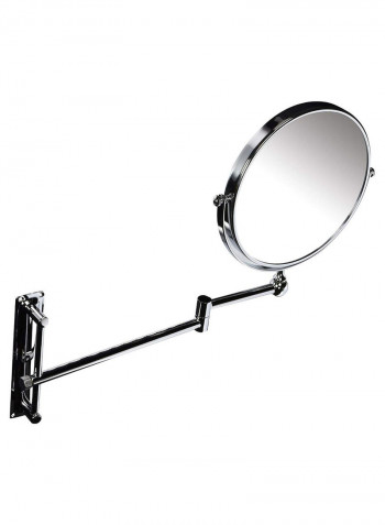 Double Sided Wall Mount Makeup Mirror Silver/Clear