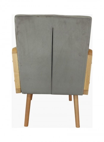 Sweden Accent Chair Grey/Beige 85 x 63cm