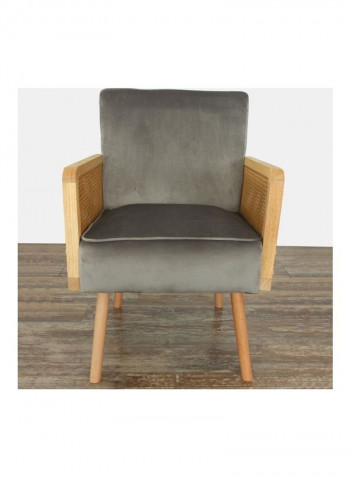 Sweden Accent Chair Grey/Beige 85 x 63cm