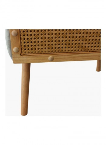 Sweden Accent Chair Grey/Beige 85 x 63cm