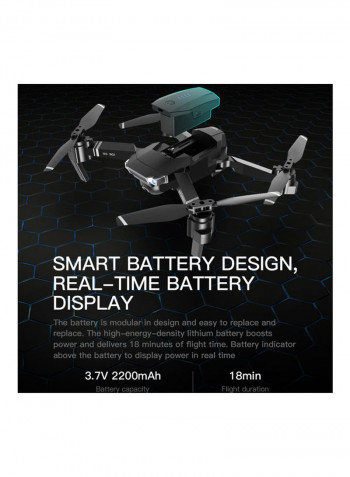 SG901 Drone with Camera 1080P Drone Optical Flow Positioning MV Interface Follow Me Gesture Photos Video RC Quadcopter 2 Batteries Portable Bag 27.8*13.2*22.8cm