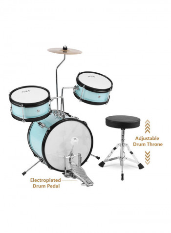 3-Piece Drum Set With Accessories