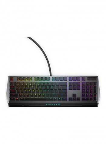 Low-profile Rgb Gaming Keyboard Alienfx Per Key Rgb Led - Media Controls And Usb Passthrough