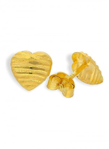 Gold Heart Pendant Set Gold