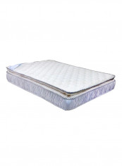 Pillow Top Medicated Mattress Light Blue/White King