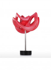 The Trail Of The Thoughts Digital Sculpture Home Decor Accent Red/Silver/Black