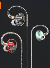 EN700 MKII 3.5mm Hi-Res Dynamic Bass Hi-Fi Music Monitor In-Ear DJ Earphone With Detachable Cable grey