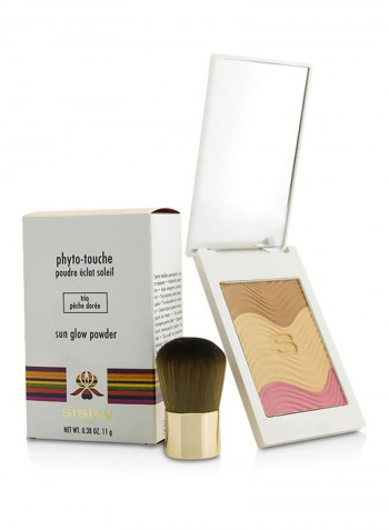 Phyto Touche Sun Glow Powder With Brush Trio Peche Doree