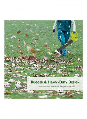 Electric Handheld Leaf Blower Black/Green