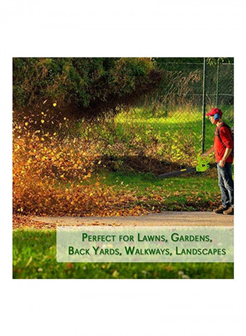 Electric Handheld Leaf Blower Black/Green
