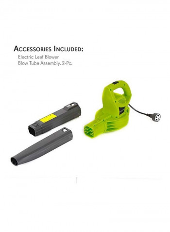 Electric Handheld Leaf Blower Black/Green